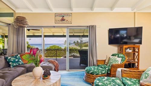 Ocean View Cottage Wlk To Poipu & Brenneckes Beach